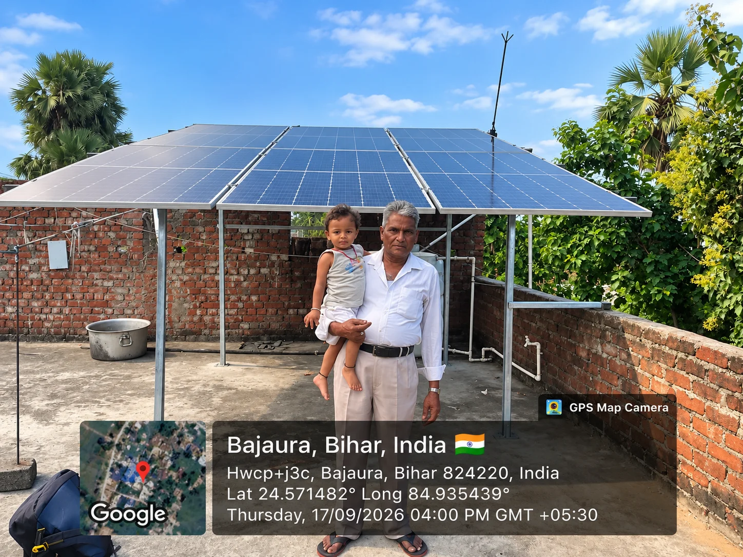 Rooftop Solar Installation, Bajaura in Bajaura, Bihar
