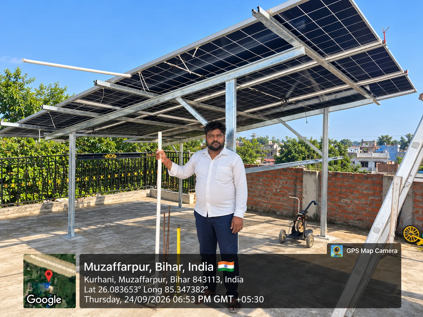 Rooftop Solar Installation, Muzaffarpur in Muzaffarpur, Bihar